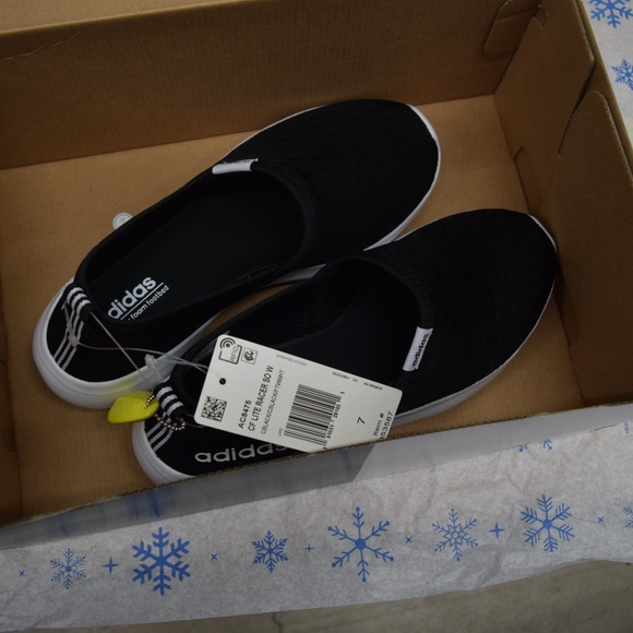 Adidas NEO Lite Racer Slip On Sneaker Black 7 - Picture 3 of 8